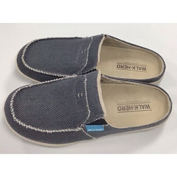 Grey Walk Hero Womens 11 Slippers with Arch Support Indoor Outdoor Shoes Slip-On - Picture 5 of 6